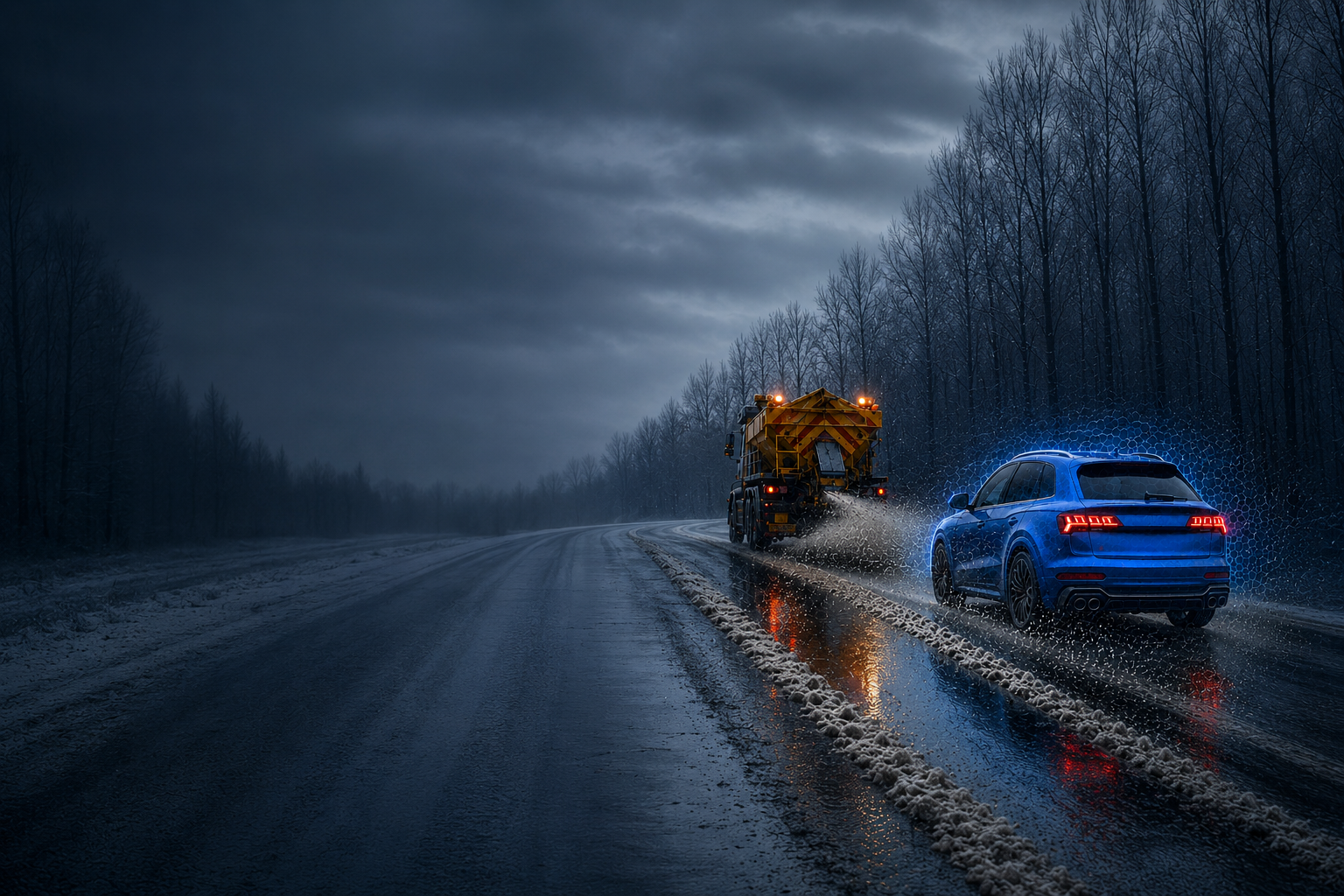 Gtechniq ceramic coating protection against winter road salt and spray